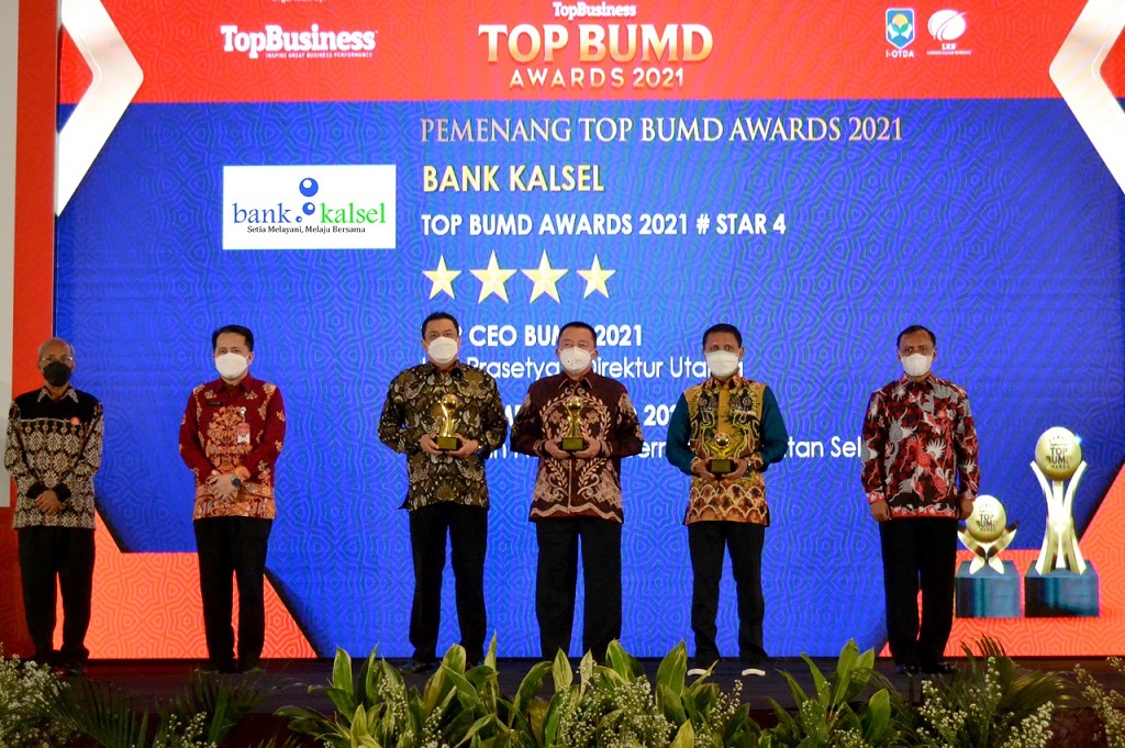  Reputasi Bank Kalsel Harumkan Daerah, Raih Anugerah Pembina, TOP BUMD & CEO Terbaik Nasional
