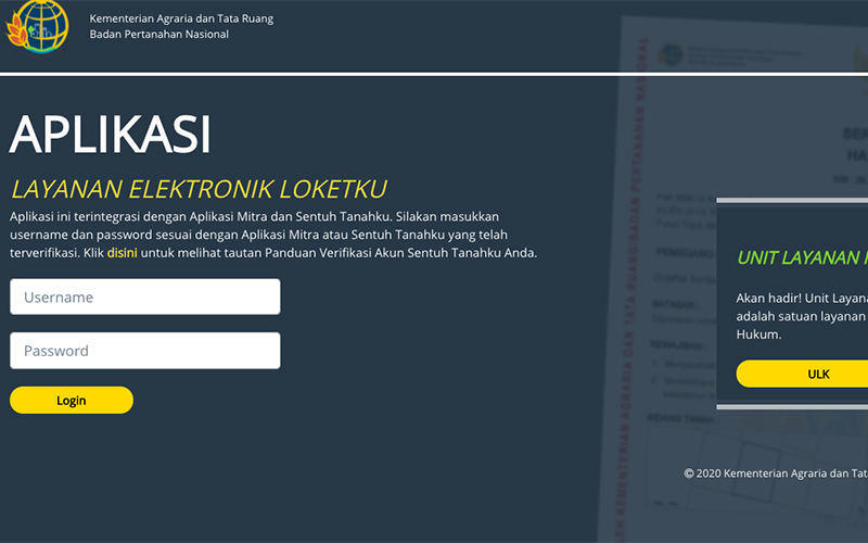  Pendaftaran Tanah Bisa Oline Melalui Loketku