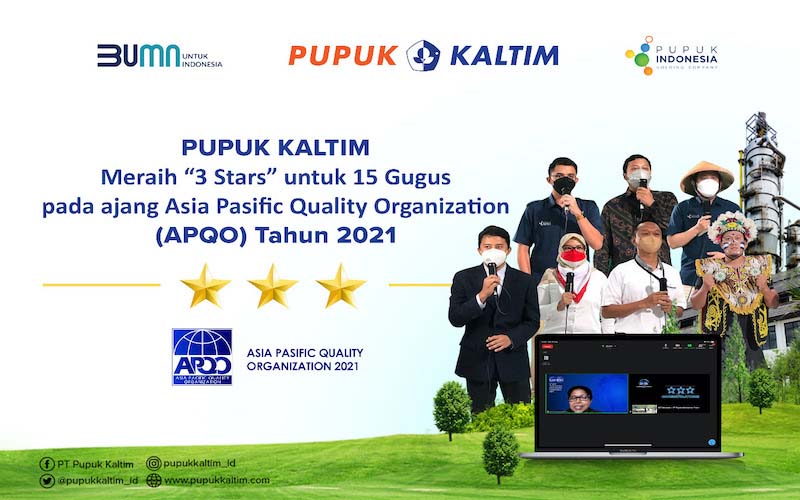  15 Tim Inovasi Pupuk Kaltim Raih Predikat Terbaik APQO 2021