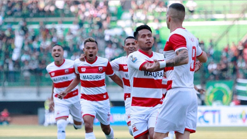  Hasil Liga Indonesia: Kalahkan PSS, Madura United Raih Kemenangan Pertama