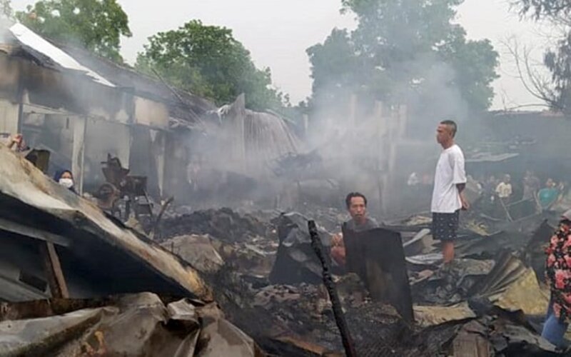 Kebakaran Pasar Janglot Sragen, Kerugian Miliaran Rupiah