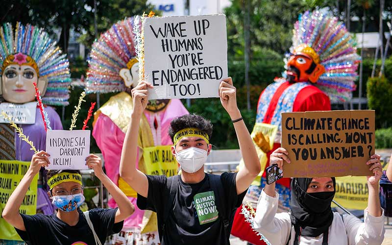  Aksi Demo Krisis Iklim di Jakarta