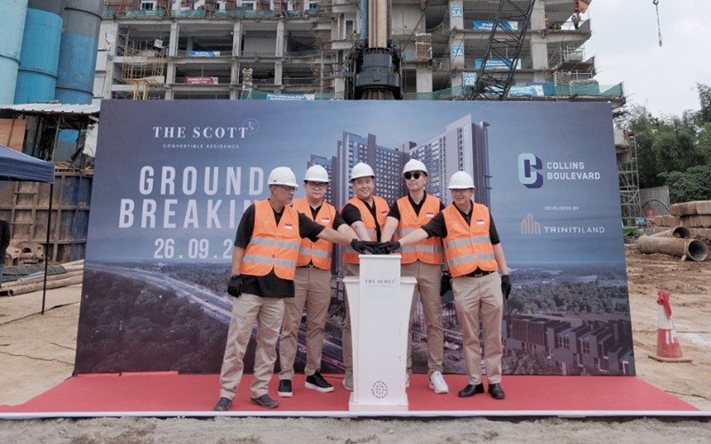  Laku Keras, Triniti Land Mulai Groundbreaking The Scott di Collins Boulevard