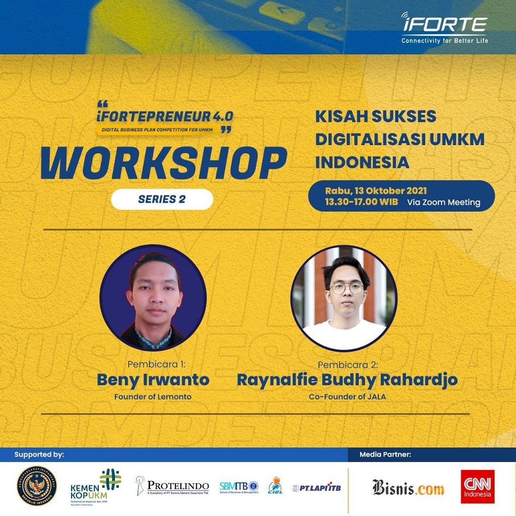  Workshop iFortepreneur 4.0 Series -2 Kisah Sukses Digitalisasi UMKM Indonesia