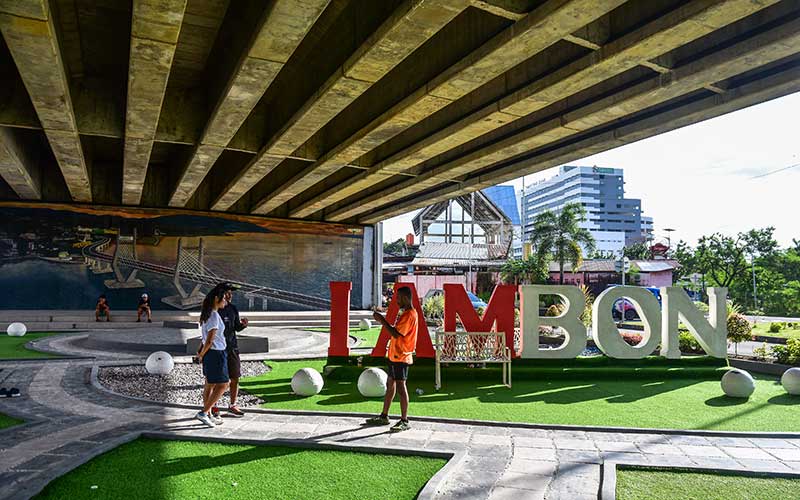  Kolong Jembatan Merah Putih di Ambon Dibuat Taman