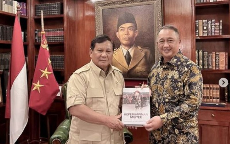  Bos BNI Sambangi Menhan Prabowo, Ada Apa?