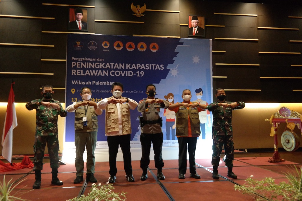  Satgas Relawan Covid-19 Tingkatkan Kapasitas 1000 Relawan Wilayah Palembang