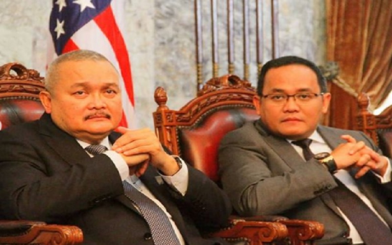 Anggota DPR RI Alex Noerdin dan putranya Dodi Reza yang enjabat sebagai Bupati Musi Banyuasin Sumatra Selatan. - Instagram @dodirezaalexnoerdin