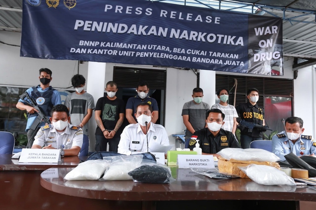  Penyelundupan 4,9Kg Narkotika Berhasil Digagalkan Bea Cukai Tarakan