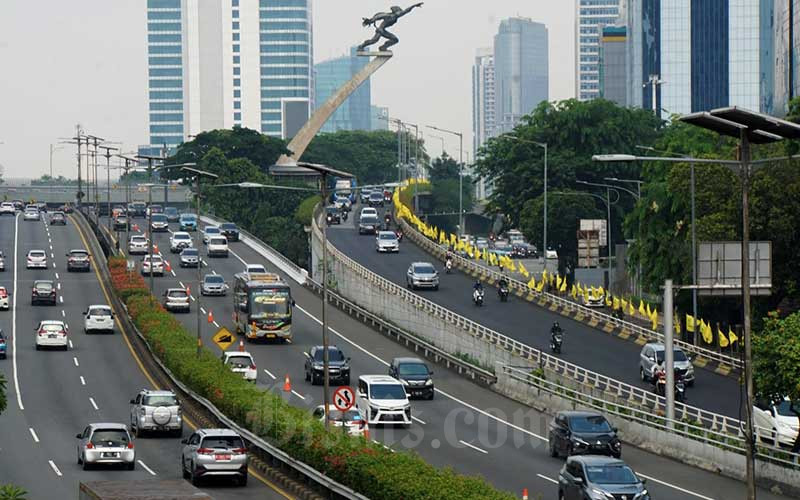  Lalu Lintas di Ibu Kota Kembali Padat Setelah Level PPKM Diturunkan