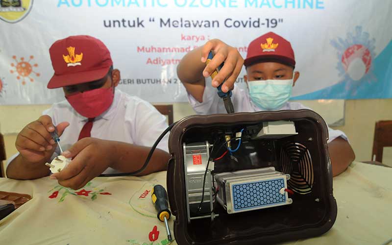  Siswa SD di Klaten Membuat Mesin Pembuat Ozon