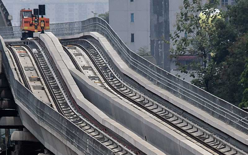  Progres Pembangunan Prasana LRT Jabodebek Telah Mencapai 87,54 Persen