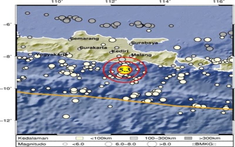 Guncangan Gempa M 5,2 Ikut dirasakan Warga Kota Malang