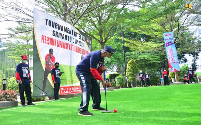  Gairahkan Semangat Berolahraga, Kementerian PUPR Bangun Lapangan Gateball