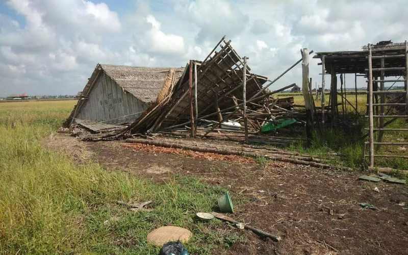  Puting Beliung Terjang Desa di Ogan Ilir, Puluhan Rumah Rusak