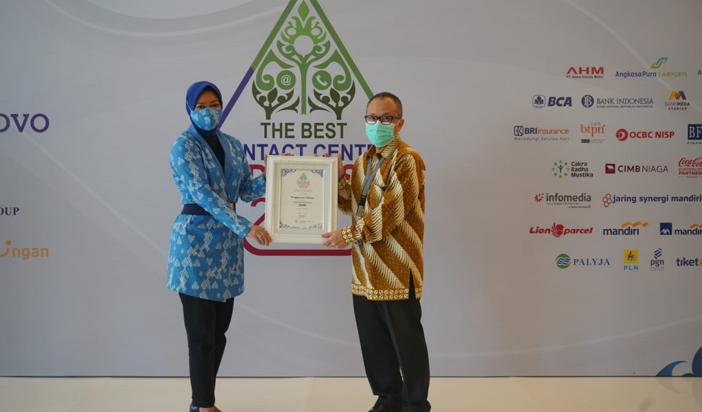  Angkasa Pura I Raih Penghargaan The Best Contact Center Indonesia Award 2021