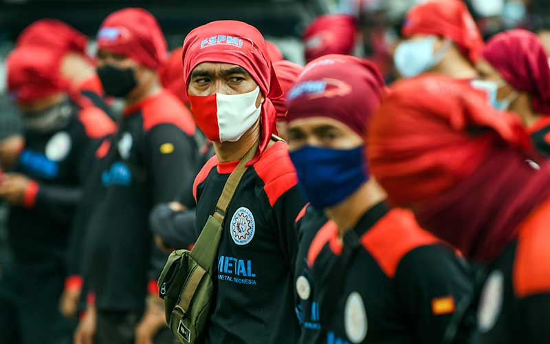  Buruh Kepung Balaikota, Minta Kenaikan UMP 10 Persen