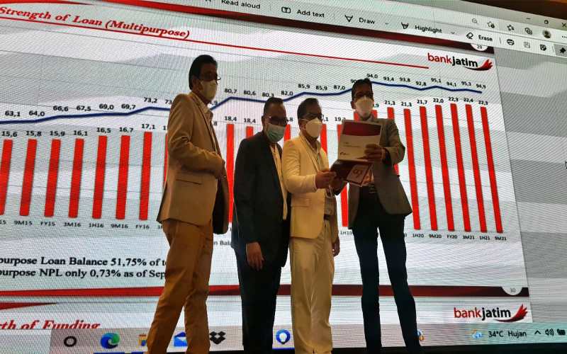  Kejar Target Kredit, Bank Jatim Optimalkan Potensi Proyek Korporasi