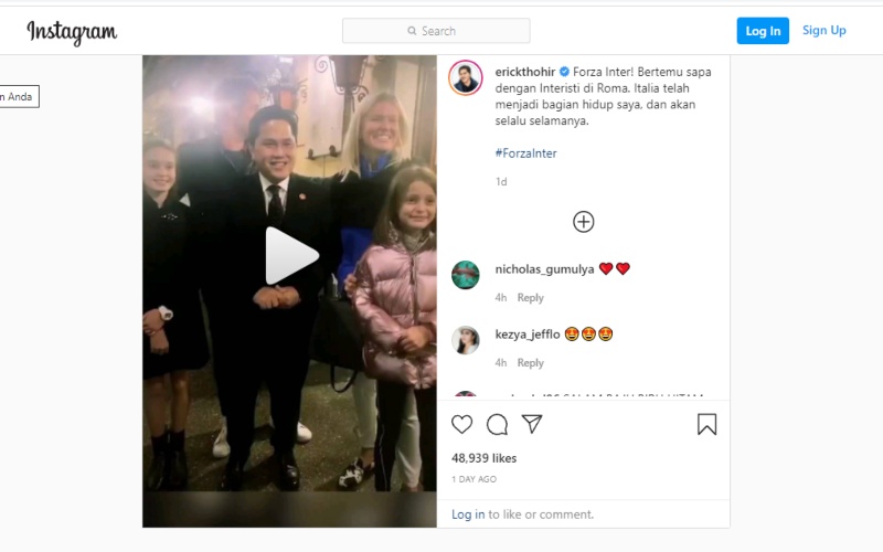  Mantan Presiden Inter Milan Ini Diserbu Interisti Saat Melawat ke Italia
