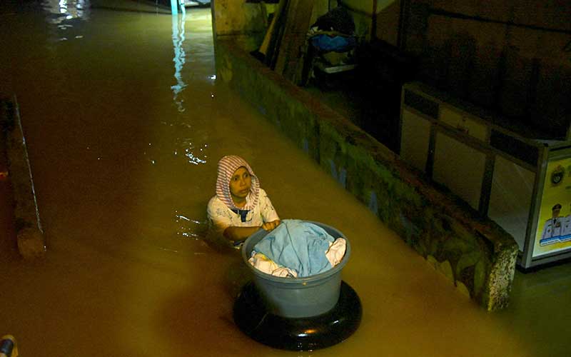  Sejumlah Daerah di Kota Medan Terendam Benjir Setinggi 1-1,5 Meter