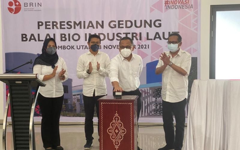  Kepala BRIN Resmikan Fasilitas Riset Industri Laut di Lombok