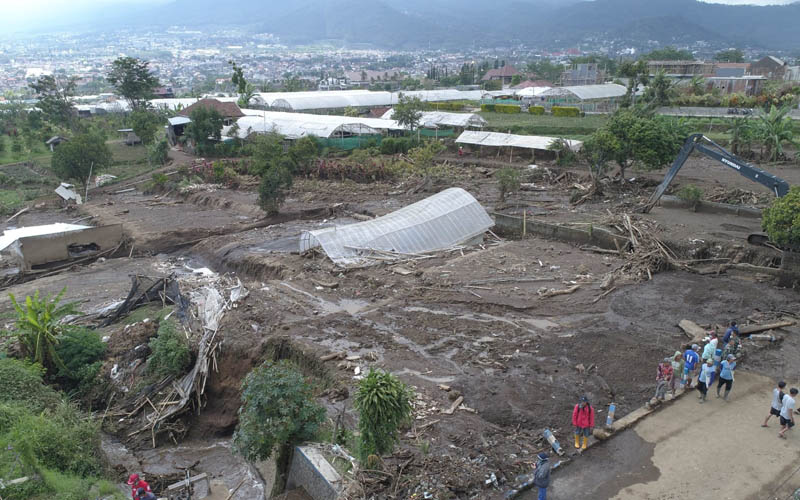  BNPB Rilis Foto Udara usai Banjir Bandang Kota Batu