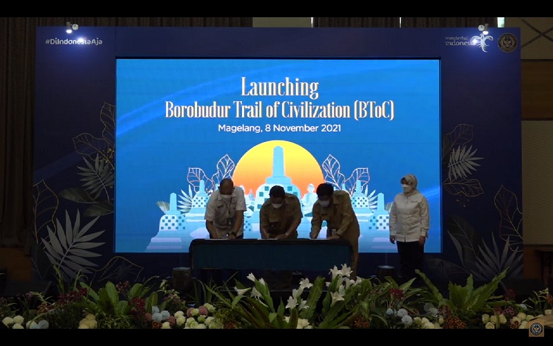  Kemenparekraf Resmikan Borobudur Trail of Civilization, ini Harapannya