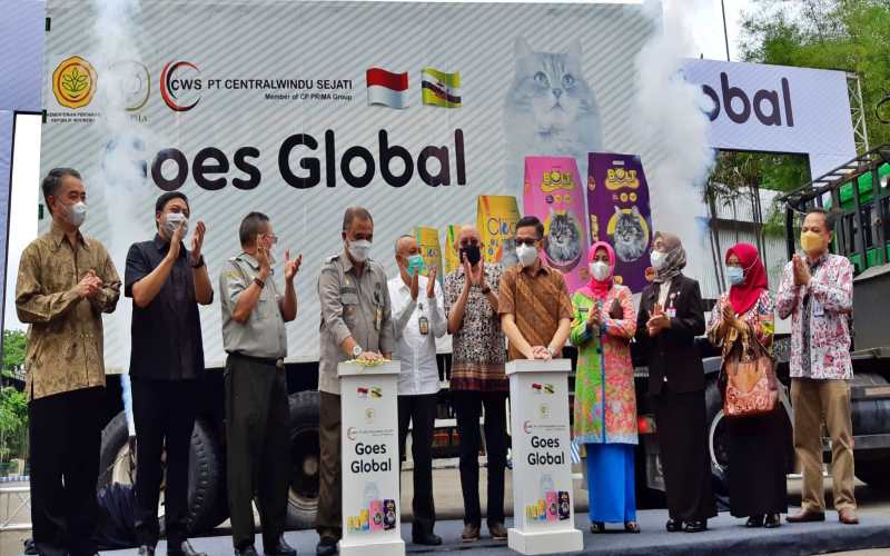  Anak Usaha CP Prima Ekspor Petfood Perdana Ke Brunei Darussalam