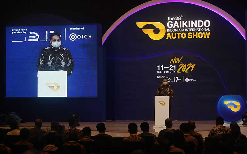  Menteri Koordinator Perekonomian Airlangga Hartarto Resmikan Pembukaan GIIAS 2021