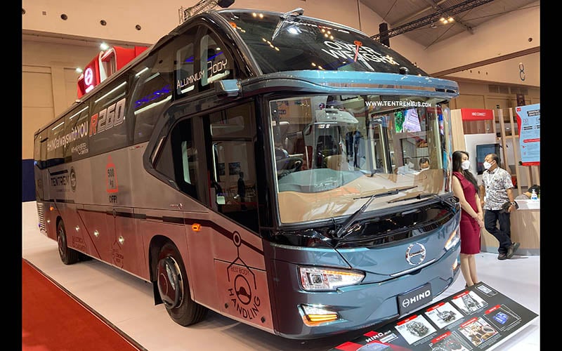  Karoseri Tentrem Perkenalkan Bodi Bus Aluminium di GIIAS 2021