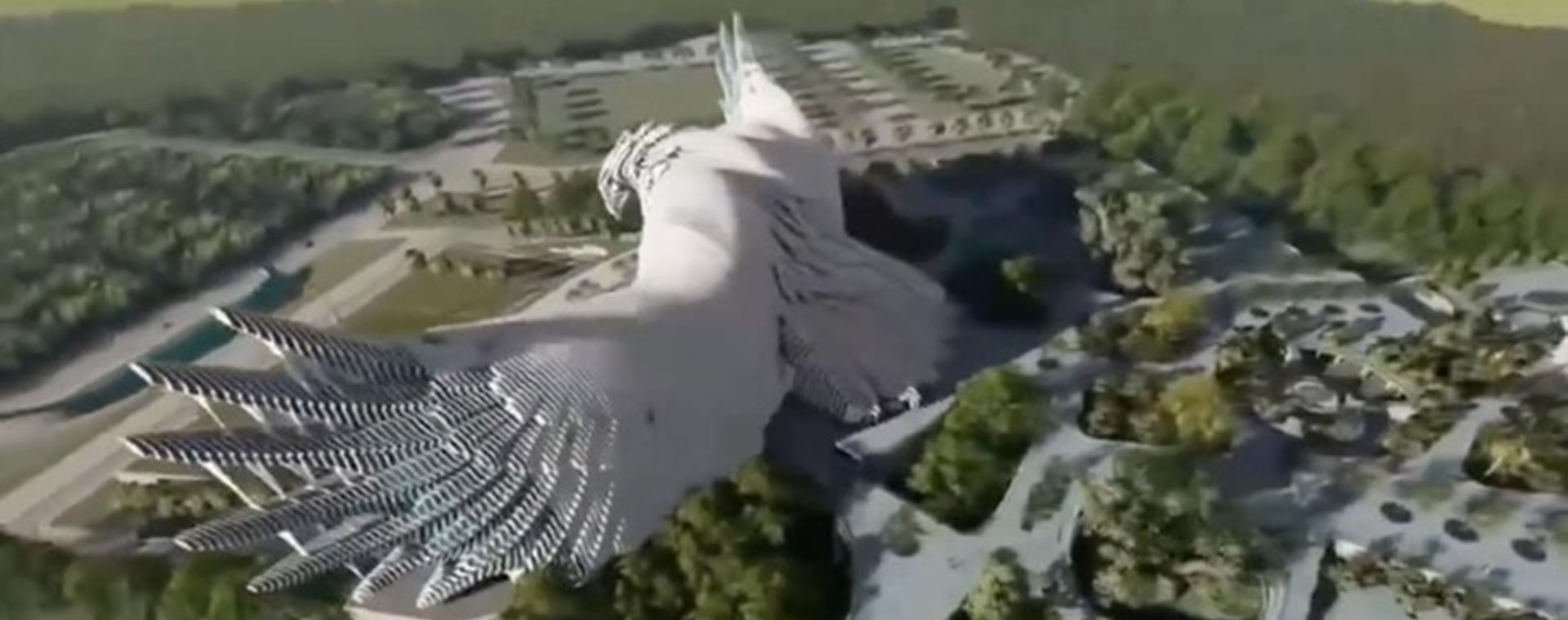 Desain Burung Garuda di Istana Kepresidenan di IKN baru. - Istimewa