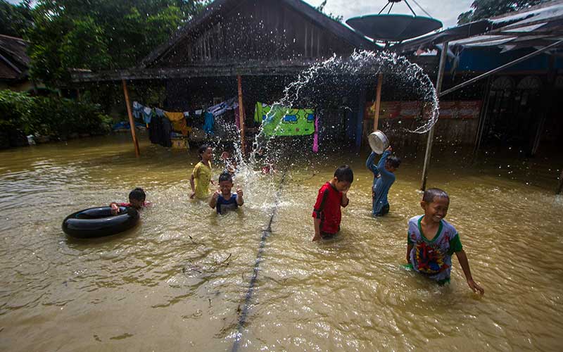  Sejumlah Wilayah di Kalimantan Selatan Terendam Banjir