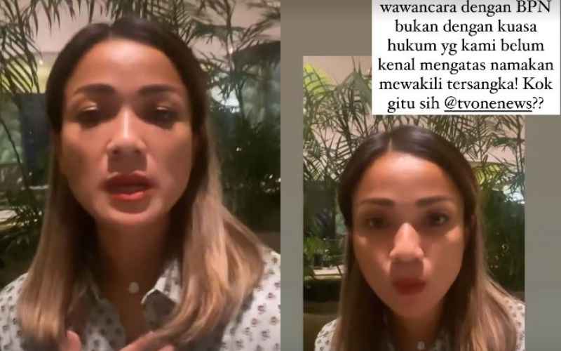  Nirina Zubir Walk Out saat Wawancara Live, Tak Terima Hadirnya Kuasa Hukum Mafia Tanah