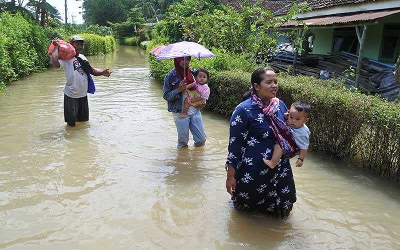  Ratusan Rumah di Jember Terendam Banjir Sejak Kamis Sore