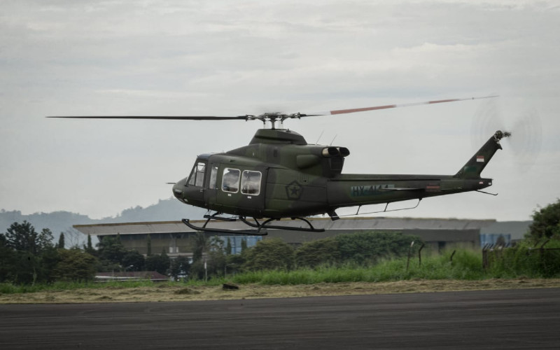 Helikopter Bell-412 EPI akan dioperasikan Skadron-11 Serbu Puspenerbad. /PTDI
