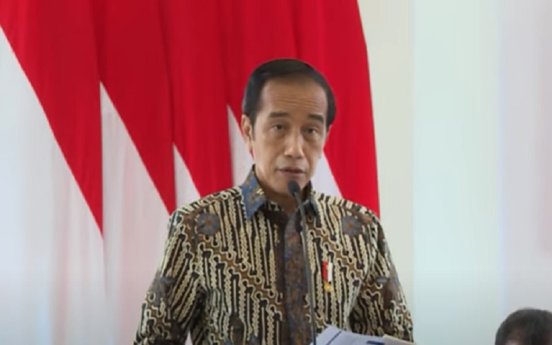Tangkapan layar - Presiden Joko Widodo atau Jokowi memberi pengarahan langsung kepada seluruh direksi dan jajaran komisaris PT Pertamina (Persero) dan PT PLN (Persero) bersama sejumlah Kementerian terkait di Istana Bogor, Selasa (16/11/2021). JIBI/Bisnis-Nancy Junita