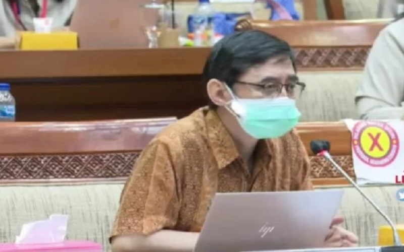Ketua Satgas Imunisasi IDAI Hartono dalam dalam Rapat Dengar Pendapat bersama Komisi IX yang diikuti dari YouTube DPR RI di Jakarta, Senin (22/11/2021). /Antara