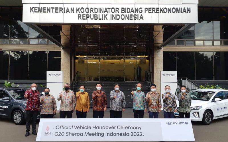  Jadi Kendaraan Resmi G20 Indonesia, Hyundai Serahkan 42 Mobil Listrik ke Pemerintah