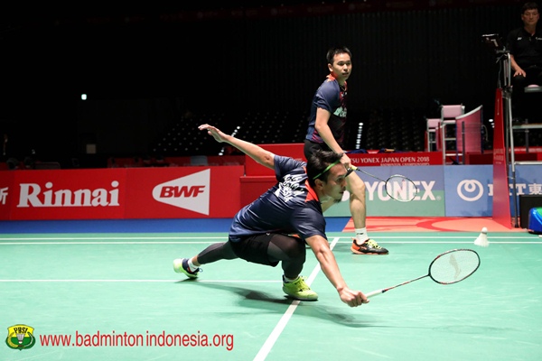  Indonesia Open : Cedera Pinggang, Ahsan dan Hendra Setiawan Tersingkir 