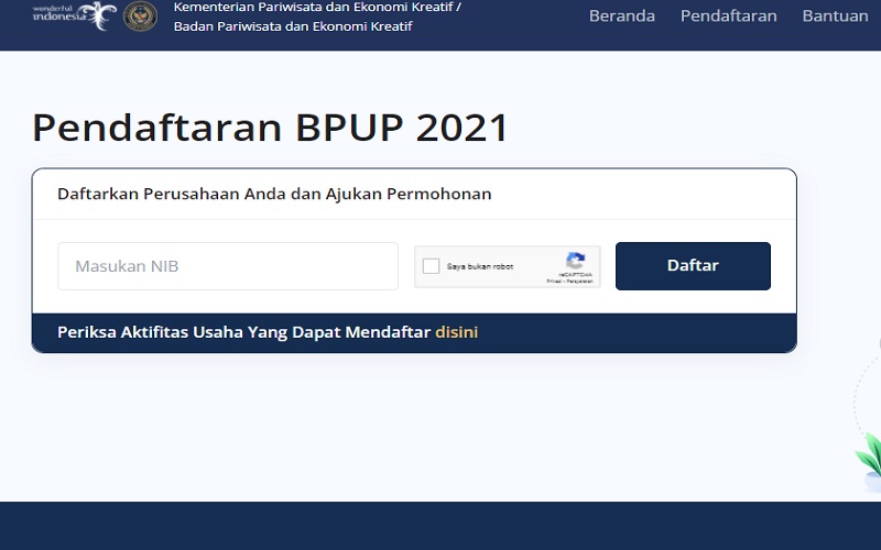  Hari Terakhir! Syarat dan Cara Daftar Bantuan Pariwisata, Login bpup.kemenparekraf.go.id 
