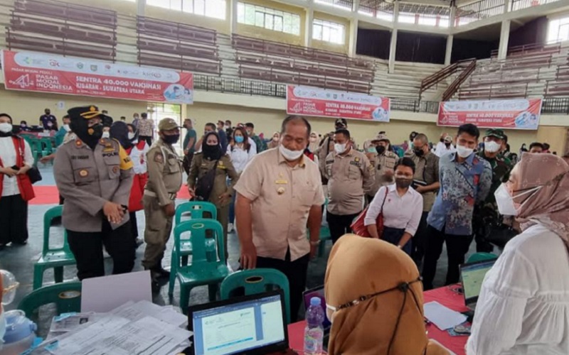  Pasar Modal Indonesia Distribusikan Ratusan Ribu Dosis Vaksin di Sumut