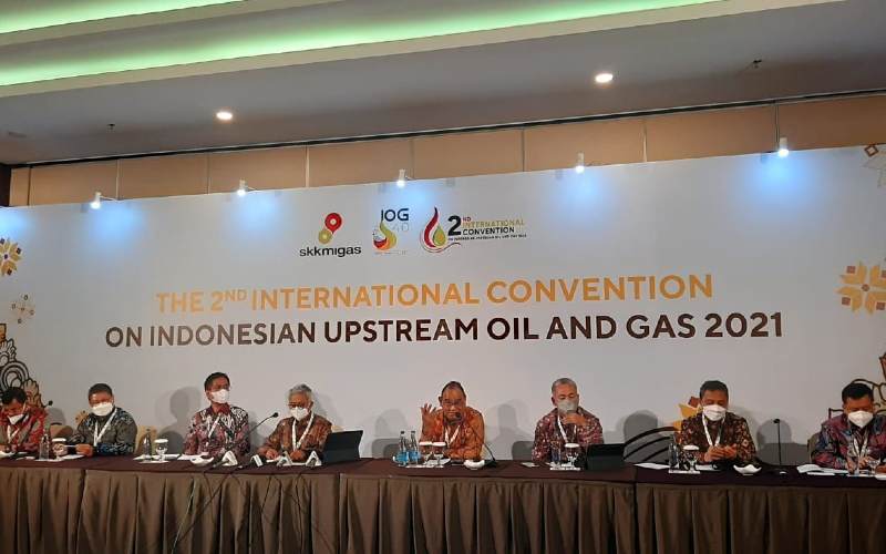 The 2nd International Convention and Indonesian Upstream Oil and Gas 2021 di Bali./Aprianus Doni Tolok