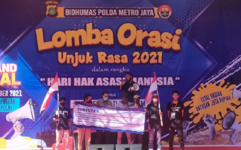  Piala Kapolri, Polda Metro Jaya Gelar Lomba Orasi Unjuk Rasa 2021