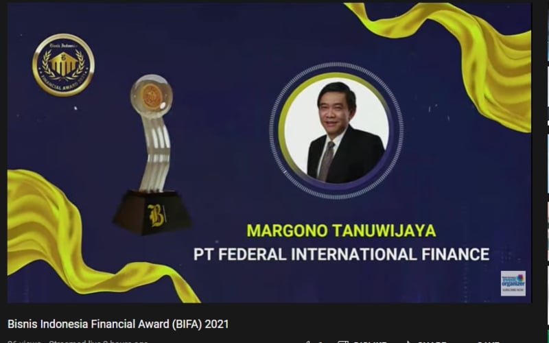  30 Tahun Berkarier di Astra, Bos FIF Diganjar Best CEO di BIFA 2021