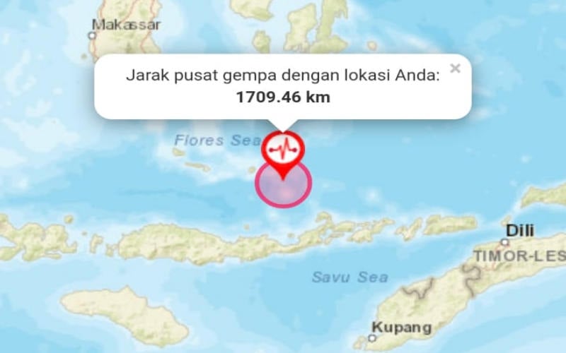  BMKG: Gempa NTT Akibat Patahan Geser, Belum Ada Laporan Kerusakan