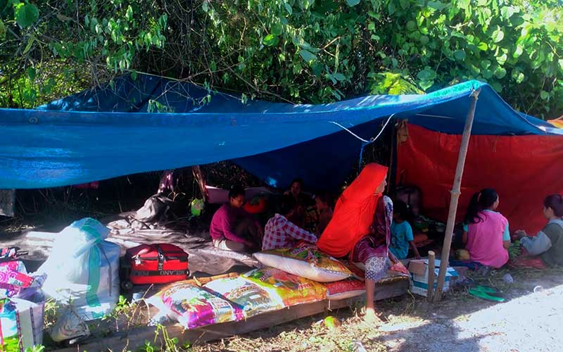  Ratusan Warga di Kepulauan Selayar Masih Mengungsi Pasca Gempa Bumi