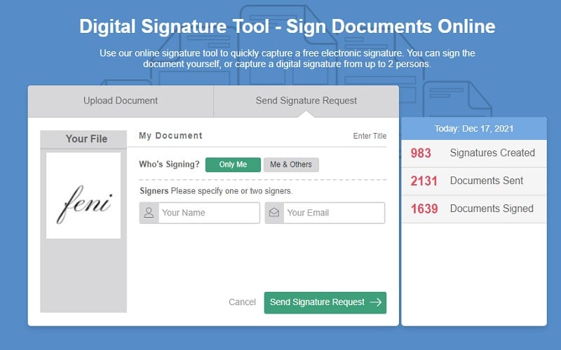 Cara membuat tanda tangan digital melalui situs onlinesignature.com