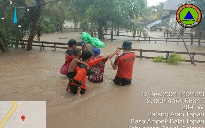  Banjir Pesisir Selatan, Sumatra Barat, Rendam 1.000 Rumah Warga