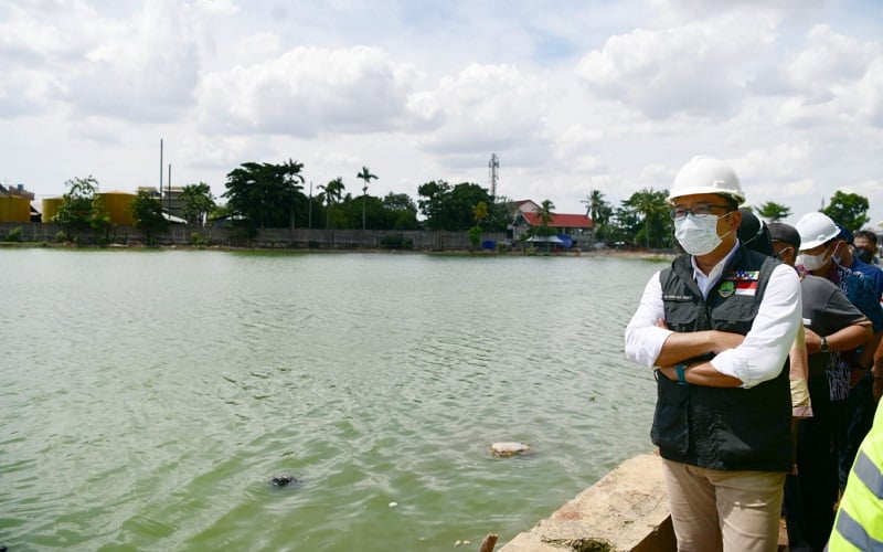  Ridwan Kamil Cek Progres Revitalisasi Setu Rawa Kalong