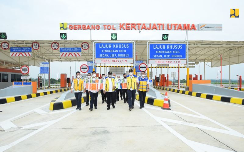 Peresmian Jalan Tol Akses BIJB Kertajati di Gerbang Tol Kertajati Utama./Istimewa